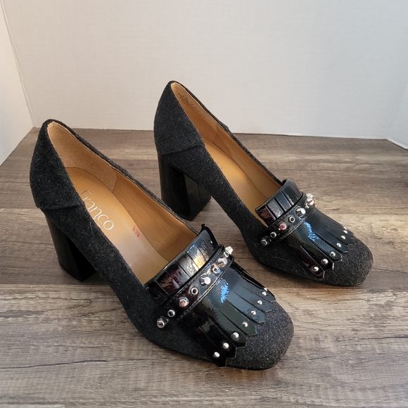 Franco Sarto Kipper Fabric Closed Toe Heels - Picture 1 of 6